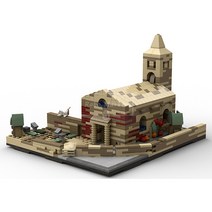호환블럭 크리에이터 Village Church 로마 마을 교회 MOC-27732 창작 신제품