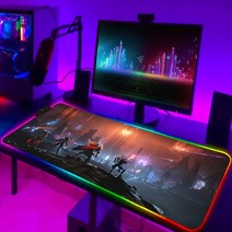 게이밍 의자리그 오브 레전드 컴퓨터 매트 RGB 마우스 게임 패드 Pc 액세서리 게이머 키보드 애니메이션, 11 HC006626_08 350x900x3mm