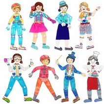 DS 종이 관절 인형(10인용), 단품, 단품, 상세페이지 참조