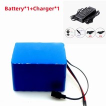 헬퍼솔 대용량 배터리 팩 6S6P 24V 70AH 25.2V E-자전거 스쿠터 휠체어 4 륜 18650 리튬 BMS 충전기 전동자전거, [03] Batteryx1 chargerx1