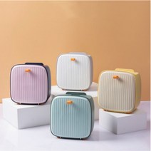 데일리큐브 4색상 미니 사무실 화장대 다용도 휴지통 쓰레기통, 미니 휴지통, 옐로우