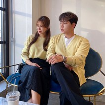 메이블 / 기획 8컬러 커플시밀러룩 WP 남녀공용 라운드 니트