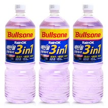 불스원 레인OK 차량용 에탄올 발수코팅 워셔액 1.8L 3개, 단품