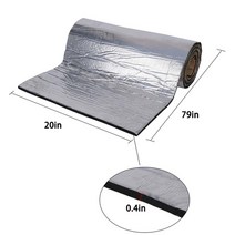 보온재 파이프 배관 단열재 외벽 에어컨 바닥 흡음제 1pcs 200cmx50cm 자동차 트럭 방화벽 단열 매트 방음 방음 단열 방음 단열 패드 유니버설 194, 갈색