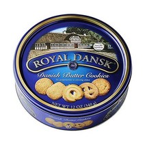 Royal Dansk 덴마크 쿠키 셀렉션 방부제 또는 색소 무첨가 12온스, 12온스(1팩)