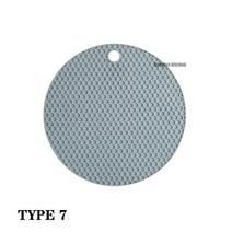 실리콘 매트 코스터 식품 재료 플레이스 비 슬립 테이블 주방 액세서리 가제트 라운드 컵, [08] Type 7, [02] 14x14cm 1pcs, [08] Type 7