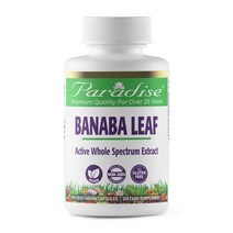 [파라다이스바나바잎] 파라다이스 허브 Paradise Herbs Banaba Leaf 바나바 리프 잎 180캡슐