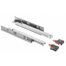 디데이마트 언더레일 슬라이드 3단 서랍레일 고하중 고중량 댐핑레일 푸쉬 푸시레일 최고급레일, 언더레일 400mm, 1개