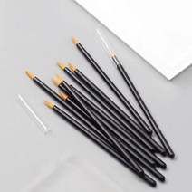 극세사 아이라이너 브러쉬 방수 나일론 퍼 캡 케이스 세트 립 라이너 브러쉬, 50노란머리Opp(커버), 하나