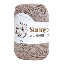 [니뜨] 써니데이즈실(10+1) (60g) [뜨개실도안제공], 15_핑크베이지