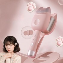 신제품 휴대용 고양이 컬링 핑크 물결 펌 고데기 얇은 히피펌 단발용, 32MM[3단온도조절전용버전]퍼플