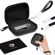 Ledger Nano S Bitcoin/Cryptocurrency Wallet용 보호 케이스 - 전송 전원 및 데이터 전송을 위한 USB 스트랩 포함 - 메쉬 포켓이 있는 내구성 있는 나일론 하드쉘 케이스 - 가볍고 안전함, for Ledger Nano S