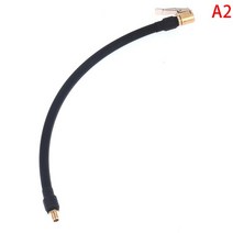Air Rubber Hose Flexible Tire Valve Extension Tube Adapter for Compressor Inflator Pump Car Motorcyc, 01 Black-A2