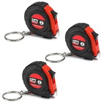 Utoolmart 1m / 3.3ft 줄자 스틸 리트랙터블 전문 테이프 미터법 스케일 플라스틱 케이스 줄자 3개