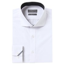 란체티 봄시즌 드레스셔츠 카라배색 와이드카라 스판 슬림핏 멋스럽게 입어보세요LVS 4506WH