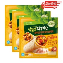 오늘출발 풀무원 식물성 지구식단 두부살사 브리또 330g 3개