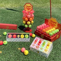 볼빅 츄파춥스 골프공 세트 컬러볼 골프용품 선물세트 라운딩, 멀티박스 20구 세트