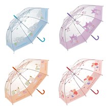 [시나모롤투명우산] 산리오 쿠로미 시나모롤 키티 투명 장우산 수동 60cm 수입 일본