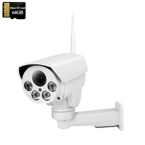 열화상카메라 적외선카메라 적외선 무선 보안 IP 와이파이 PTZ 자동 줌 SD 카드 사람 감지 IR Sonyimx335 HD 3G 4G SIM, 없음, 16.5MP-WIFI-64GB - 영국 플러그-2.7-