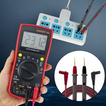 고정밀Portable Digital test Pen Compatible Multimeter Anti-skid 1000V 20A Cord for Electric Supplies, 한개옵션0