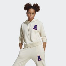 아디다스 ADIDAS 오리지널스 우먼스 오리지널스 스몰 로고 후디 여자셋업 여성세트 짧은후드티 IC5229