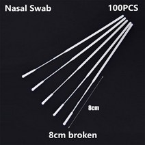 100PCS 일회용 비강 면봉 샘플링을 개별 자체 테스트 멸균 Nasopharyngeal, N