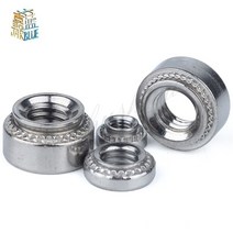 30-50P m2 m2.5 m3 m4 m5 m6 m8 슬래브 두께 1.4mm 0.8mm 탄소강 리벳 너트 자체 크리 깅 인서트 프레스, 1-m2
