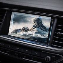 LF쏘나타 강화유리 지문방지 HD 내비 보호 필름, 8인치