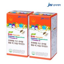 JW중외제약 키즈 츄어블 칼슘 마그네슘 비타민D 90정 2개