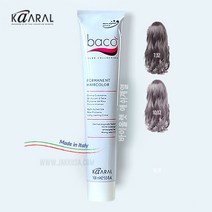 바코 염색약 100ml 바이올렛 애쉬 (산화제포함) 보라색 저자극 두피보호, 6.00 진한약간밝은흑갈색