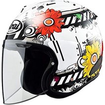 오토바이 바이크 헬멧 arai vz-ramblossom-54 제트 헬멧 vz-ram Blossom 21.3인치(54cm) 풀페이스 하프 스냅백 할리 반모, 59-60cm