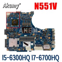 N551VW 노트북 마더 보드 GTX960M I5-6300HQ ASUS G551V FX551V 메인, 01 V2GB I5-6300HQ