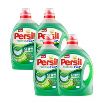 퍼실 딥클린 플러스 파워젤 액상세제 일반용 본품, 2.7L, 4개
