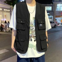 캠핑룩 맞춤 캐주얼 멀티포켓 경량 조끼 남친선물 꼼꼼한디테일 활동성좋은
