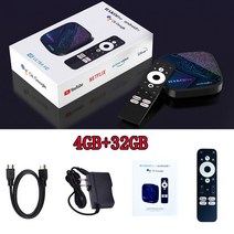 구글크롬캐스터 OTT 셋톱박스 HAKO 프로 스마트 TV 박스 안드로이드 호환 11 Amlogic S빈티지5Y4 4GB 64GB TVBOX 구글 인증 지원 넷플릭스 AV1 돌비 듀, 2. 플러그 - 4GB 32GB
