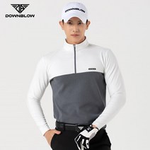 봄가을 남성 반집업 긴팔 골프 티셔츠 쿨소재 화사한티셔츠 스포티티셔츠 긴팔골프웨어 남자골프룩 캐디복