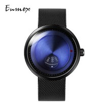 손목시계 남성 여성 시계 용 선물 크리 에이 티브 5atm 방수 스테인레스 스틸 특수 부대 블루 컬러 젊은이 석영