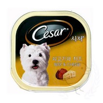새임 시저캔 쇠고기 치즈 소형견사료 애견습식사료 강아지습식사료