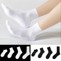 고래향기 이중바닥 남자 여자 스포츠 데일리 무지 양말 10켤레, A 화이트, b_단목
