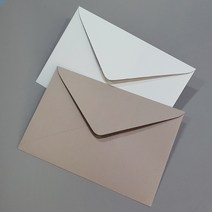 메리토리오 초대장 칼라봉투 (180x120mm) 10매묶음, 밍크지120g (백회색)