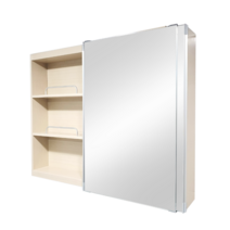 [당일출고] A6마트 풀옵션 욕실슬라이드장 / 댐퍼포함 / 손잡이도어, 연베이지 가로1000 높이800