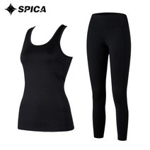 스피카 여성용 나시 레깅스 요가복 상하의 세트 SPA612503