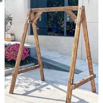 어린이 흔들 의자 발코니 로프 나무 작은 그네 스윙, 월넛 스윙 프레임 단일