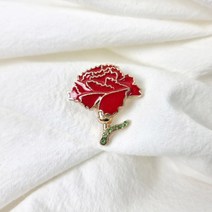 카네이션 코사지 브로치 어버이날 스승의날, 브로치-네츄럴, 1