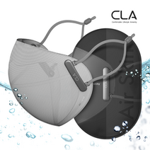 CLA 물놀이 아쿠아 스포츠 에어스킨3.0 마스크 가드 필터교체형, M(남성권장), 본품1P+아쿠아필터2P(무료증정), 딥그레이