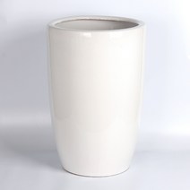 순둥이네화분 세라믹 롱팽이 대형화분/홈가드닝/인테리어, 흰색 롱팽이 중 화분만