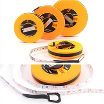 산업용 길이측정공구줄자 10M 15M 20M 30M 원형 화이바 자동 줄자, 1개