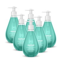 메소드 핸드워시 손세정제 젤 핸드솝 액체비누 12oz 워터펄 354ml METHOD Gel Hand Soap Waterfall, 6개