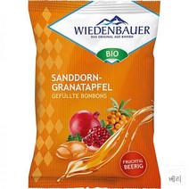 독일 Wiedenbauer Candy sea buckthorn & pomegranate 바이덴바우어 씨벅톤 석류 필드 캔디 사탕 75g 5팩