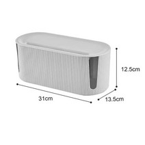 전동대패 플러그 보드 스토리지 박스 와이어 케이블 케이스 정리함 소켓 무선 와이파이 라우터 브래킷 침실용, [02] white